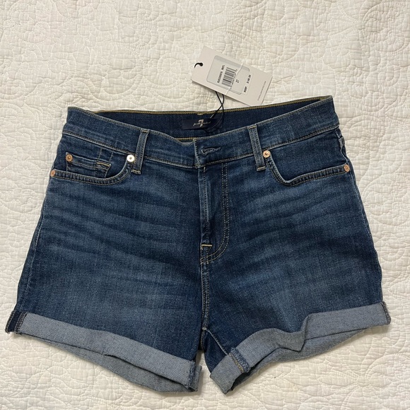 7 for all mankind denim shorts - Picture 1 of 4